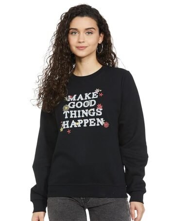 Sweatshirt with slogan